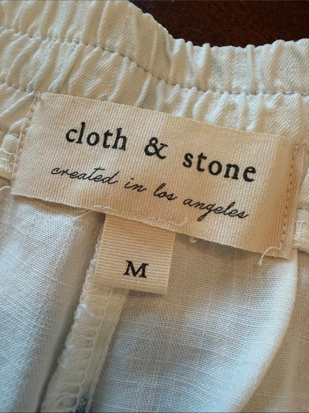 Cloth and Stone White Tie-Dye Women’s Lounge Shorts - Picture 2 of 2